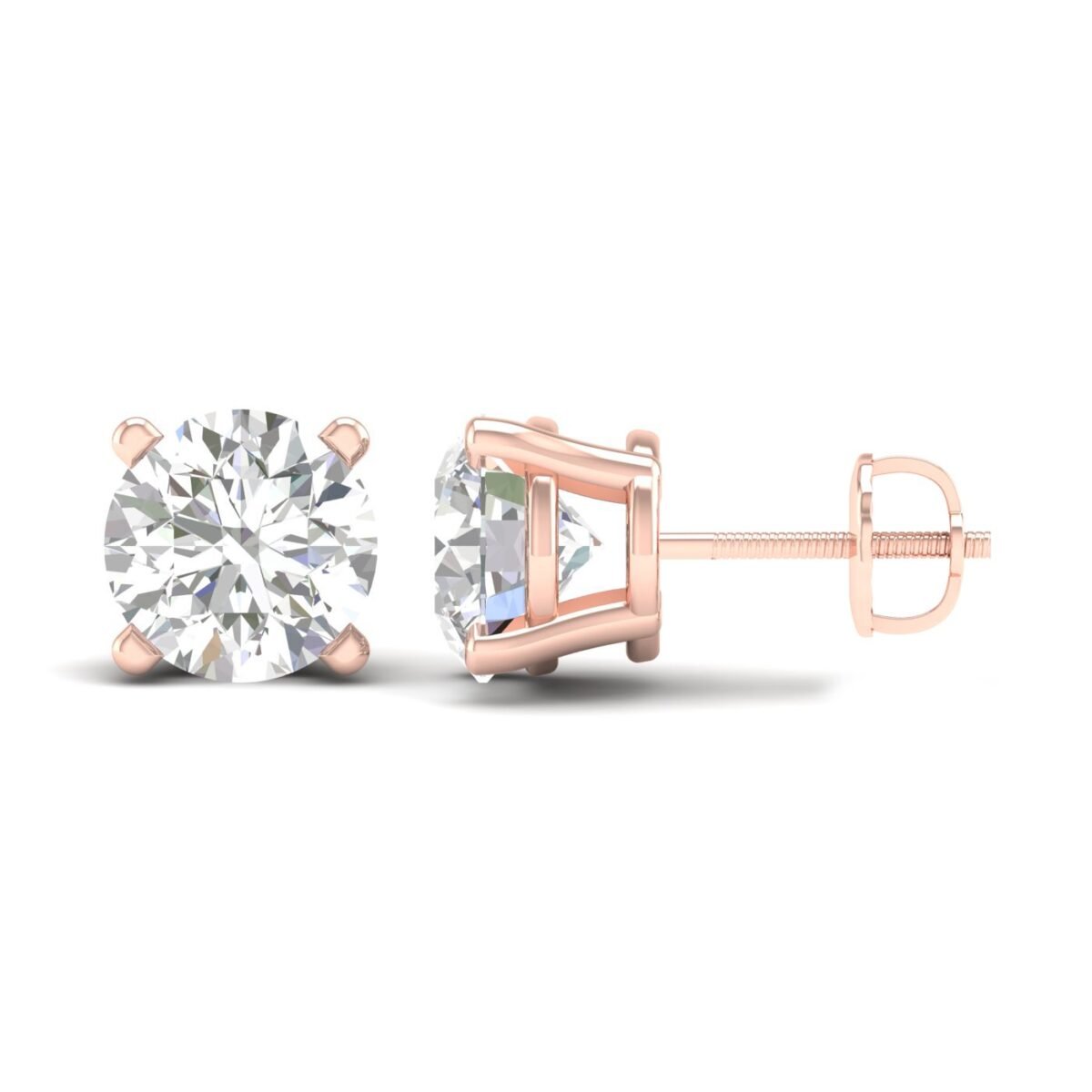 Ruvari Samaira Glow – Oval-Cut Diamond Studs with a Captivating Sparkle.