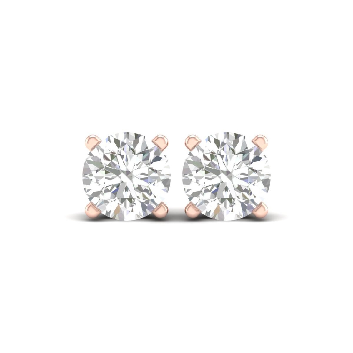 Ruvari Samaira Glow – Oval-Cut Diamond Studs with a Captivating Sparkle.
