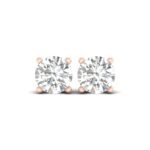 Ruvari Samaira Glow – Oval-Cut Diamond Studs with a Captivating Sparkle.
