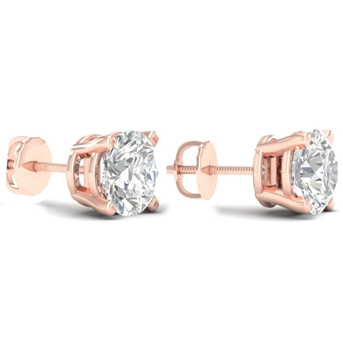 Ruvari Samaira Glow – Oval-Cut Diamond Studs with a Captivating Sparkle.