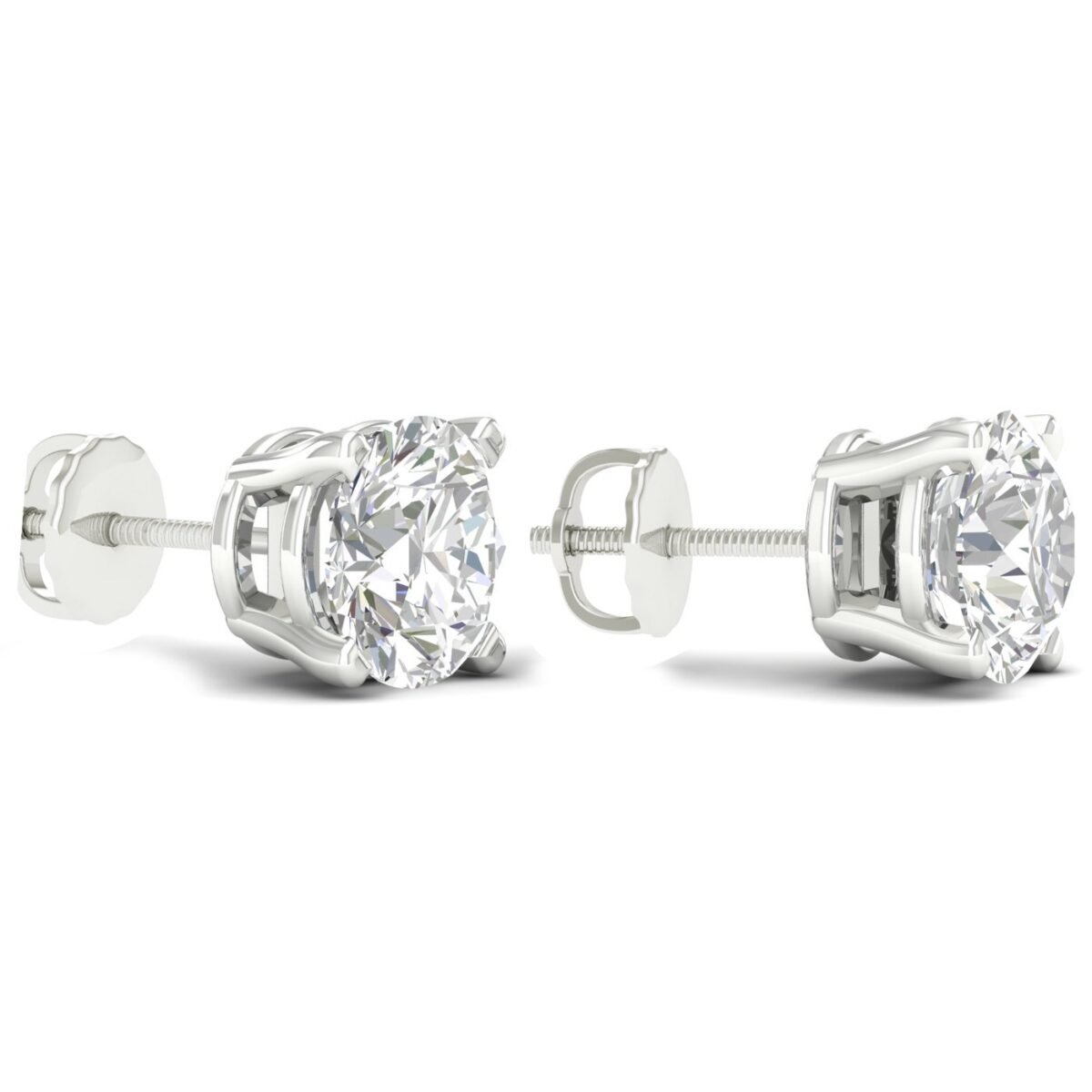 Ruvari Samaira Glow – Oval-Cut Diamond Studs with a Captivating Sparkle.
