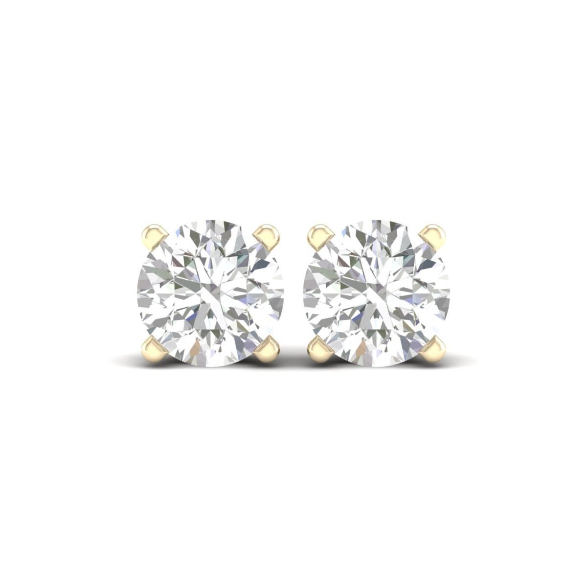 Ruvari Samaira Glow – Oval-Cut Diamond Studs with a Captivating Sparkle.