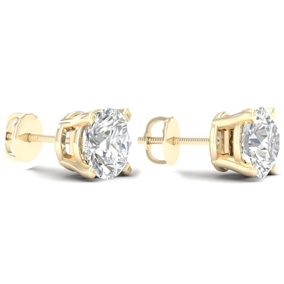 Ruvari Samaira Glow – Oval-Cut Diamond Studs with a Captivating Sparkle.