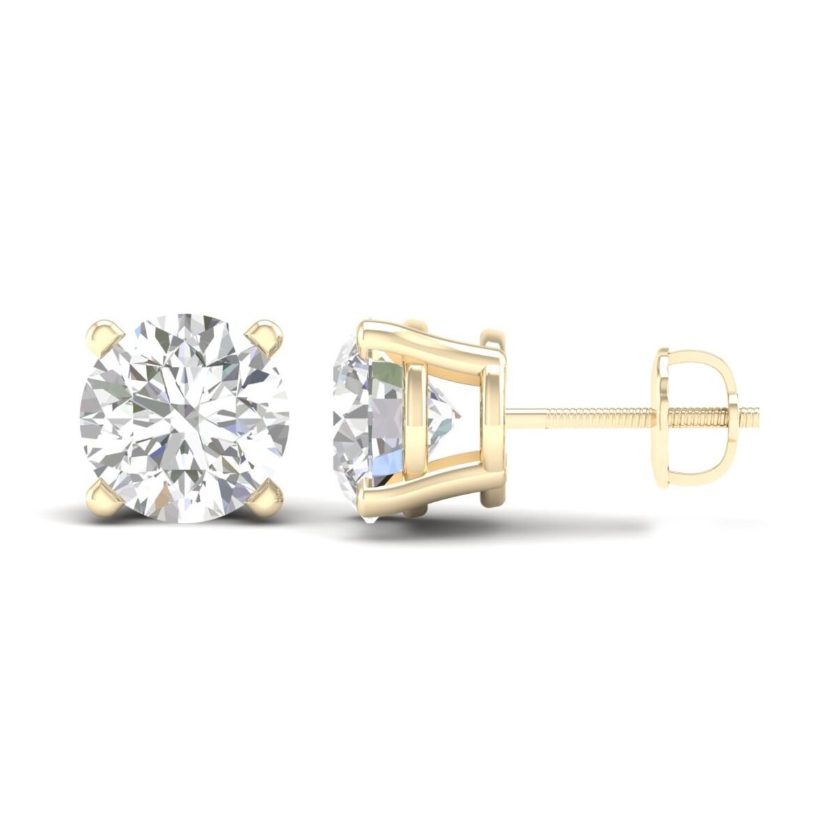 Ruvari Samaira Glow – Oval-Cut Diamond Studs with a Captivating Sparkle.