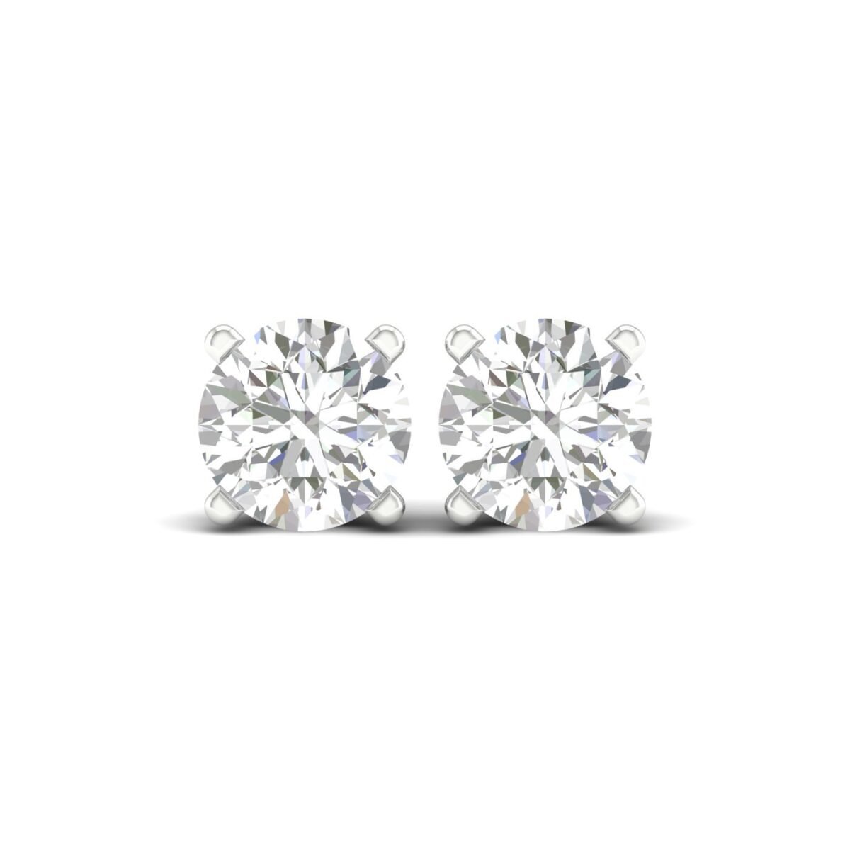 Ruvari Samaira Glow – Oval-Cut Diamond Studs with a Captivating Sparkle.