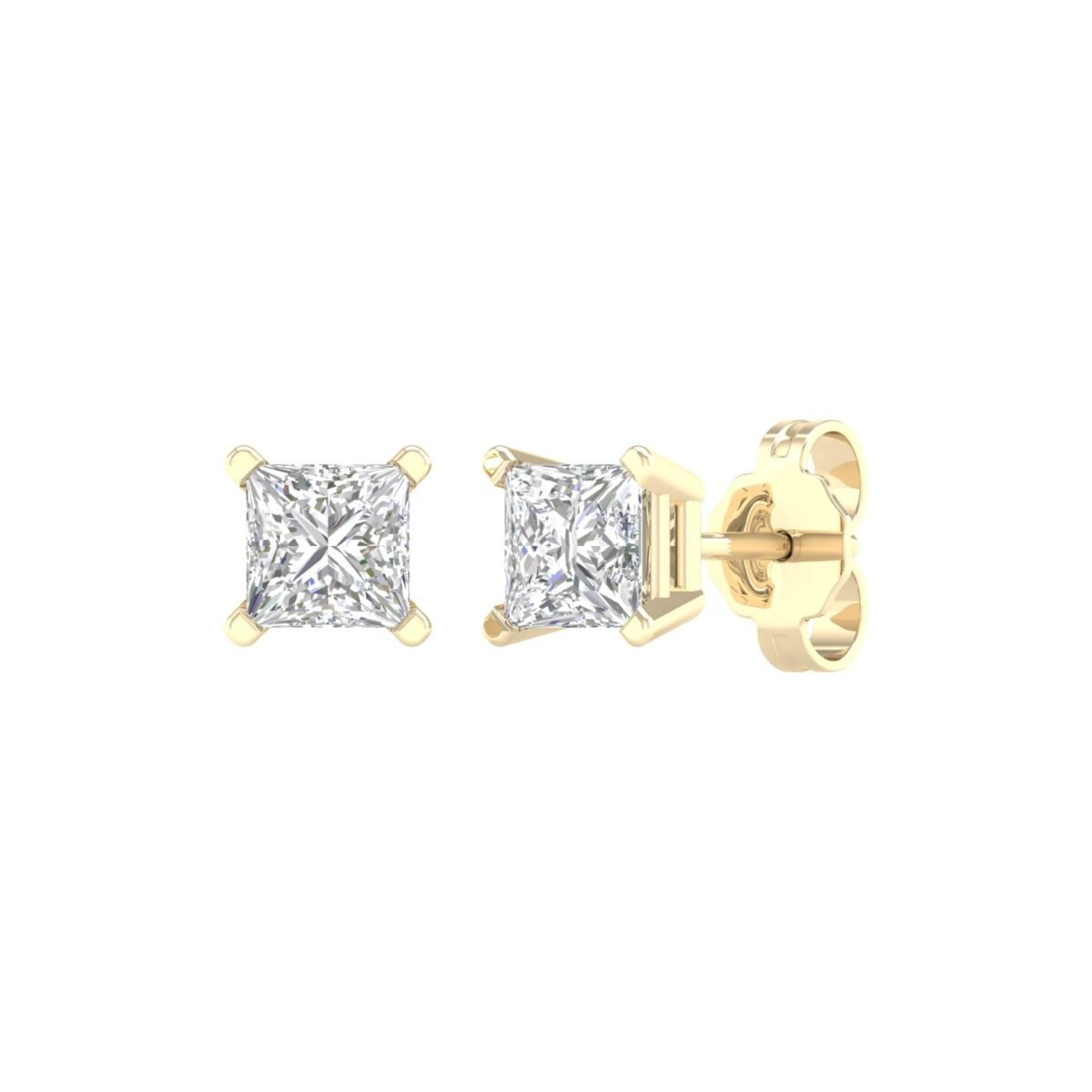 Ruvari Varenya Elite – Lustrous Diamond Stud Earrings for Everyday Luxury.