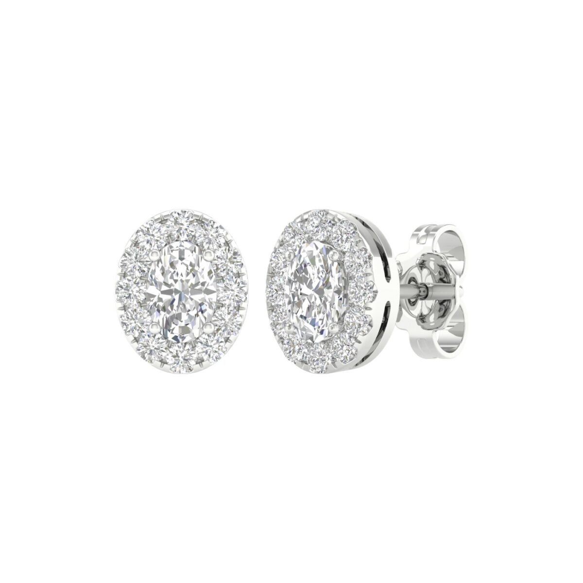 Ruvari Vasundhara Vilas – Oval Stud Earrings for a Elegant Glow.