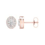 Ruvari Vasundhara Vilas – Oval Stud Earrings for a Elegant Glow.