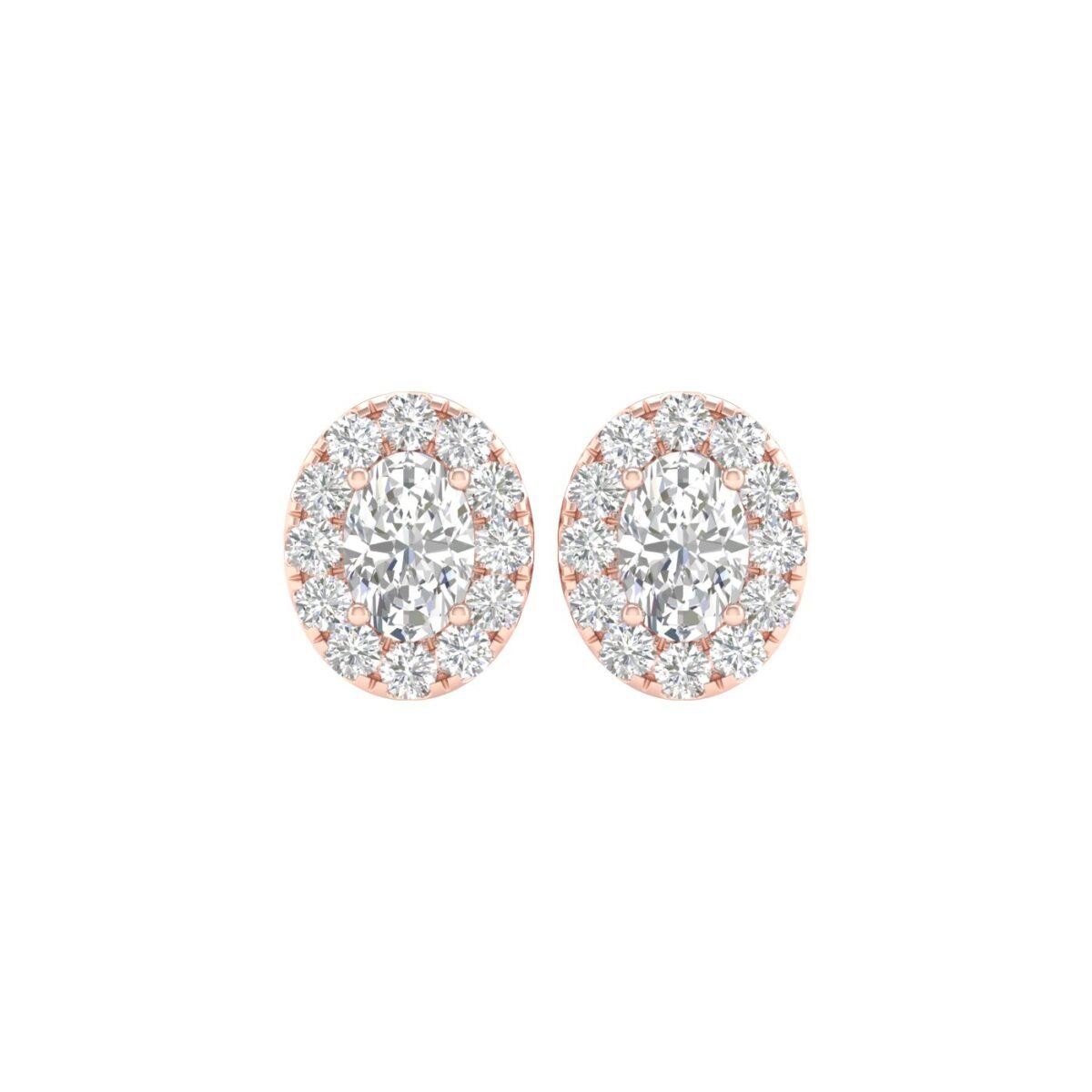 Ruvari Vasundhara Vilas – Oval Stud Earrings for a Elegant Glow.