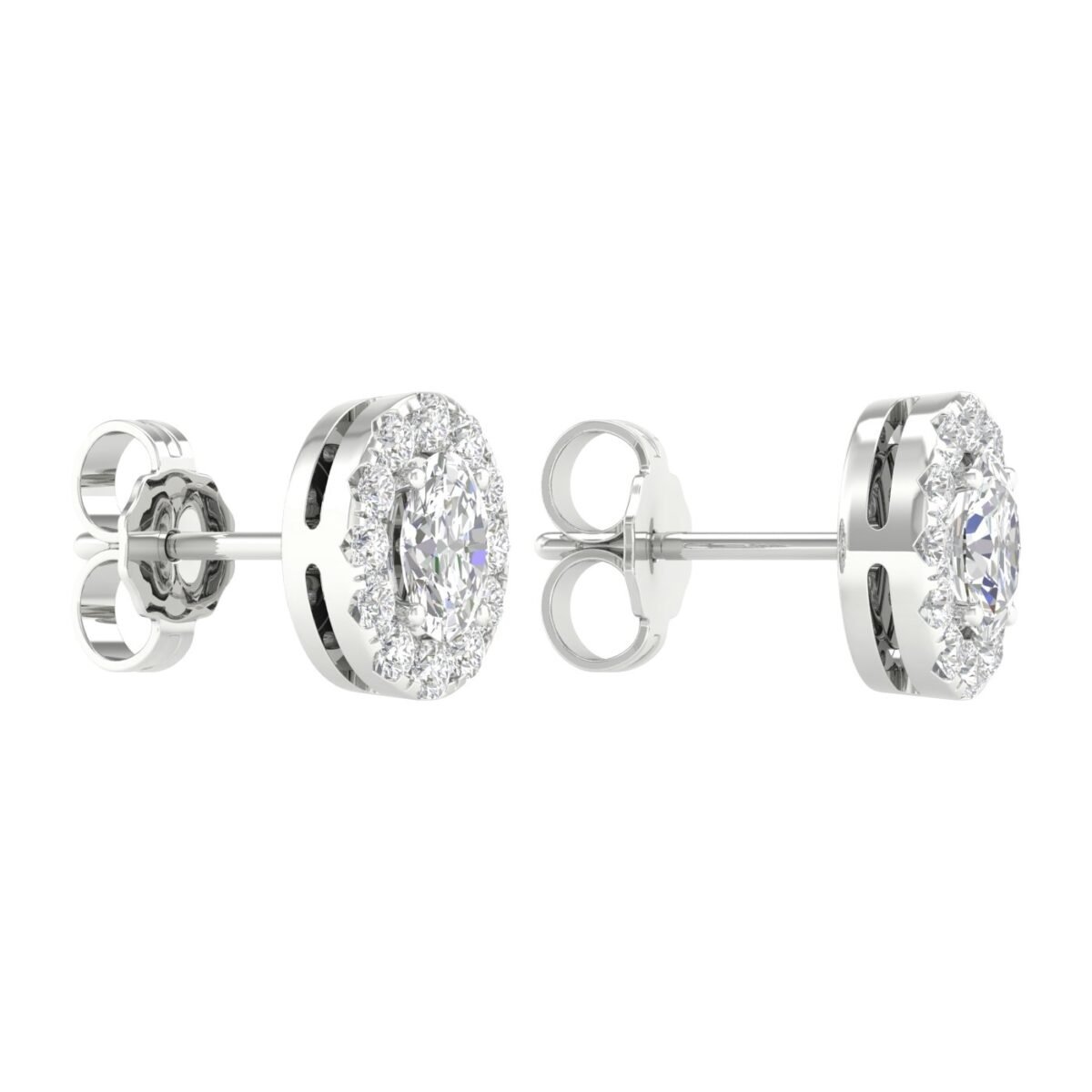 Ruvari Vasundhara Vilas – Oval Stud Earrings for a Elegant Glow.