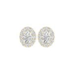Ruvari Vasundhara Vilas – Oval Stud Earrings for a Elegant Glow.