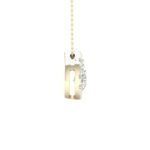 Mahima – Pear-Cut Diamond Pendant with a Radiant Center.