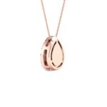 Mahima – Pear-Cut Diamond Pendant with a Radiant Center.