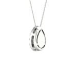 Mahima – Pear-Cut Diamond Pendant with a Radiant Center.