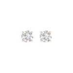 Ruvari Zayana Brilliance – Classic Diamond Stud Earrings with a Dazzling Sparkle.