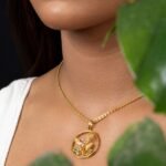 Ruvari Vrinda Pendant – Nature-Inspired Pendant with Emeralds & Lab-Grown Diamonds