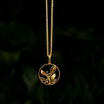 Ruvari Vrinda Pendant – Nature-Inspired Pendant with Emeralds & Lab-Grown Diamonds